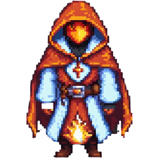 Fire mage with hood emoji