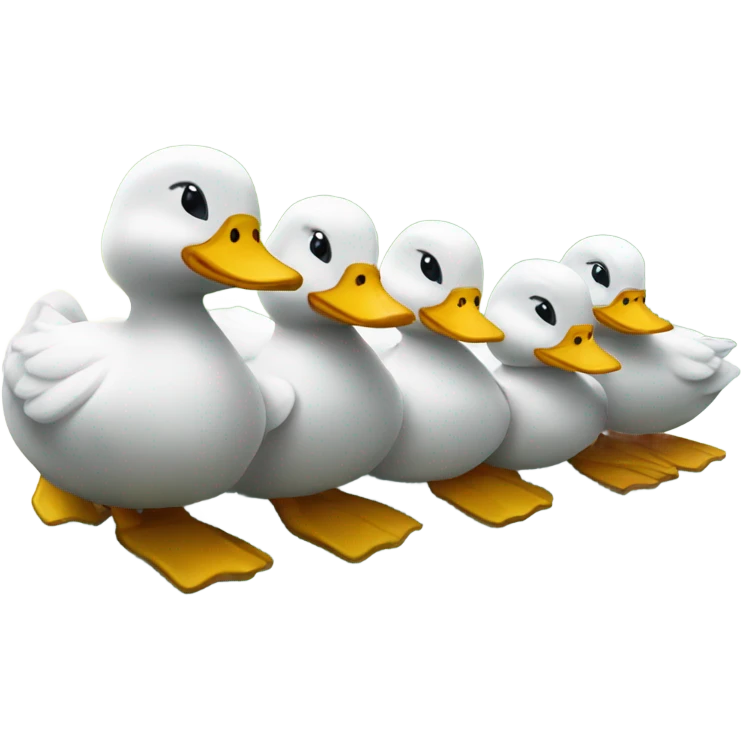 row of ducks emoji
