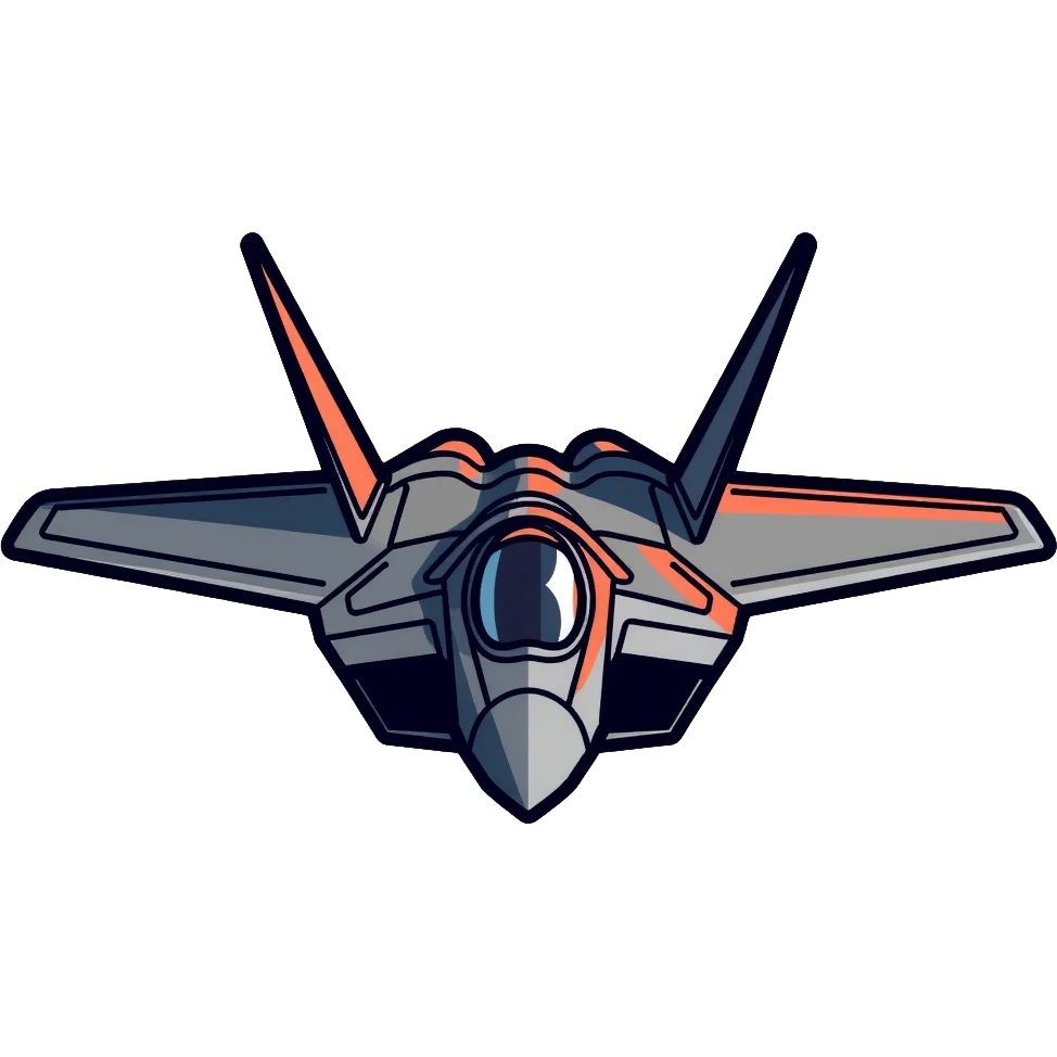 F-22 Raptor stealth fighter aircraft emoji