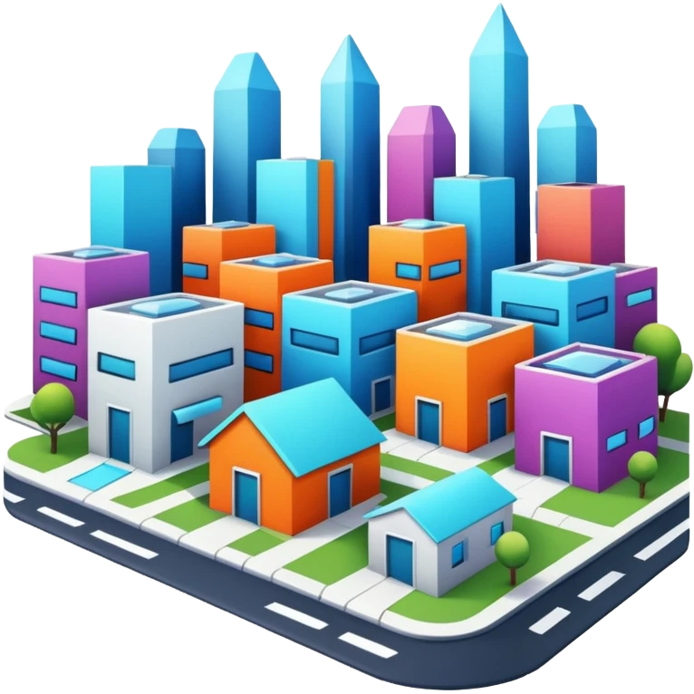 futuristic neighborhood emoji