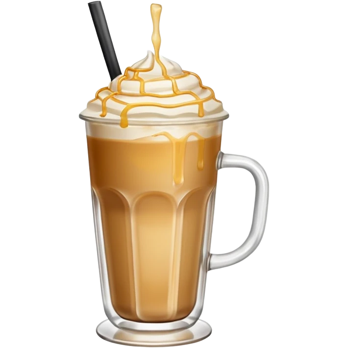 Ice latte honey salt non whipping  emoji