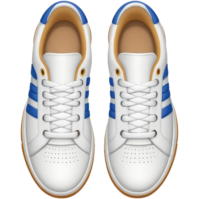 an ios genmoji for a pair of white sneakers  emoji
