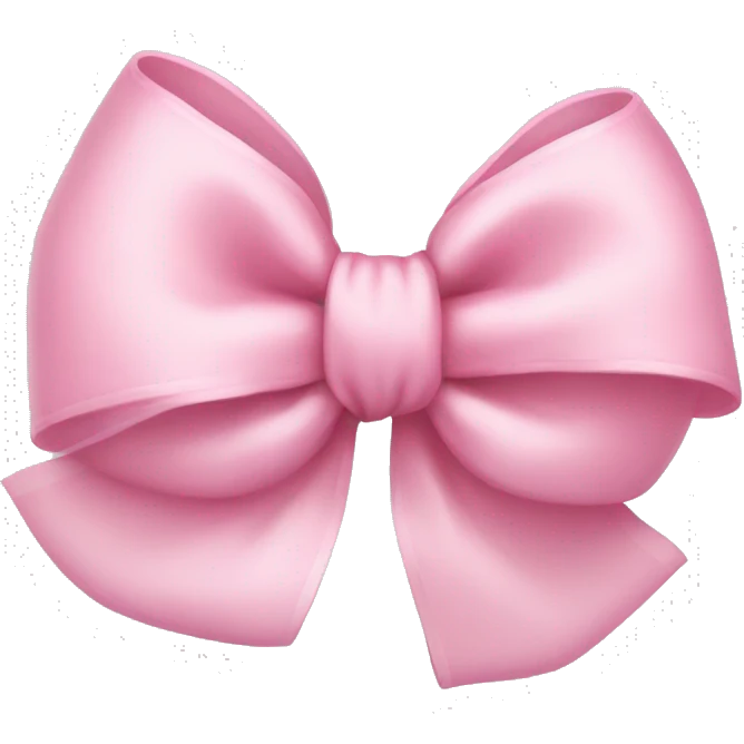 baby pink bow emoji