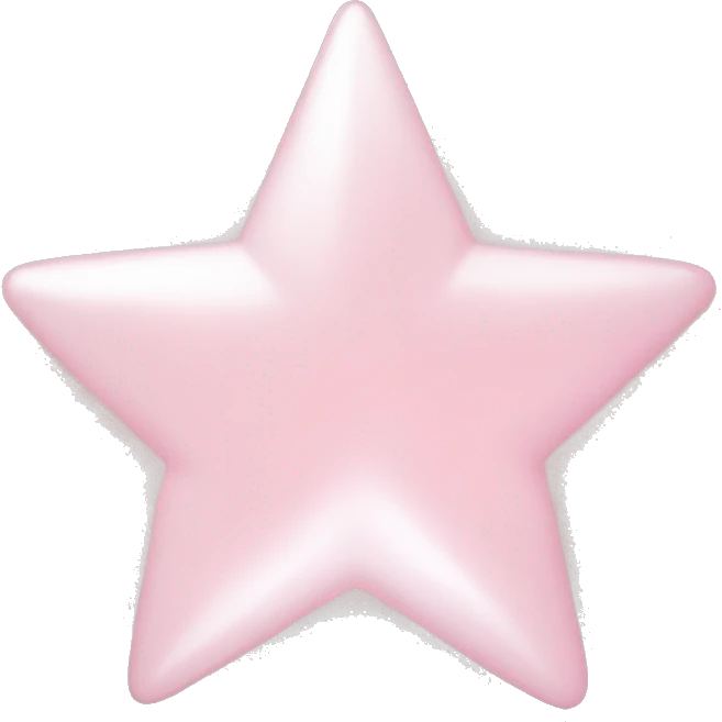 pale pink star sparkle emoji