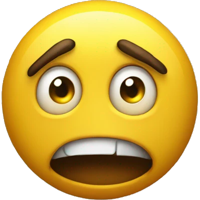 Yellow emoji scared for its life emoji