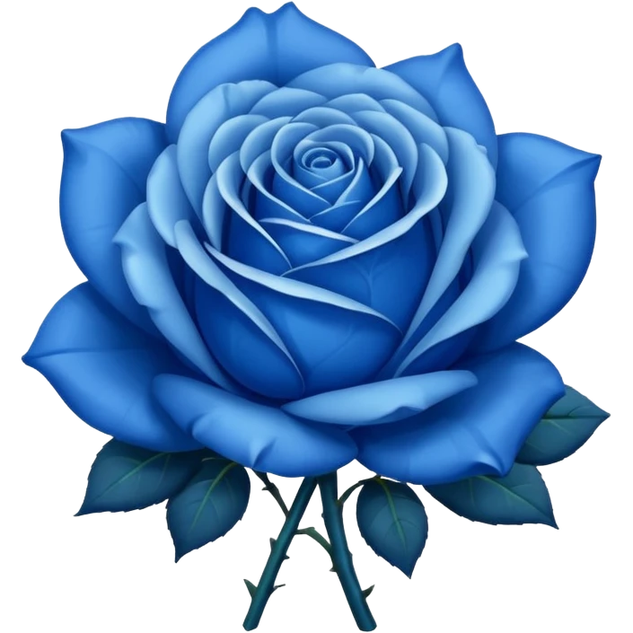🌹💙flor azul emoji