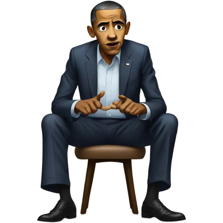 Barack Obama scolding his son emoji