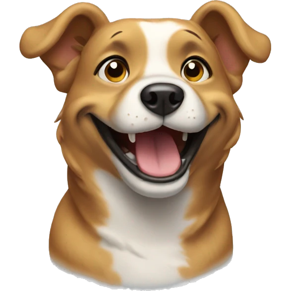 Dog smiling emoji
