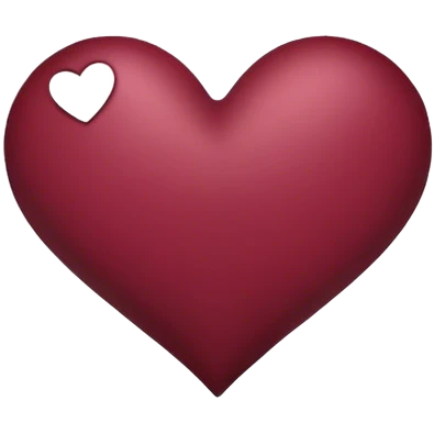 Burgundy heart emoji