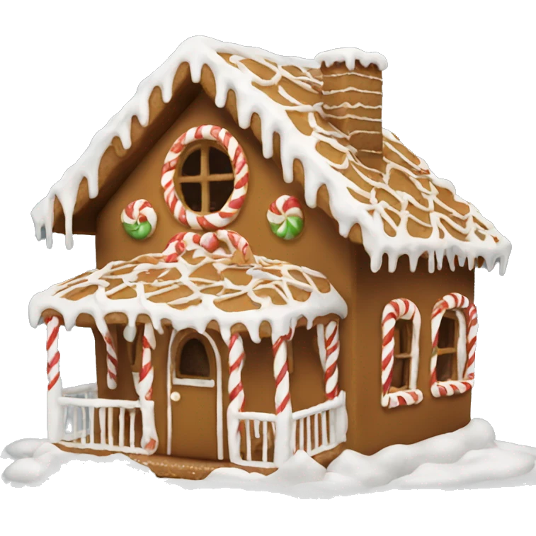 Gingerbread house emoji