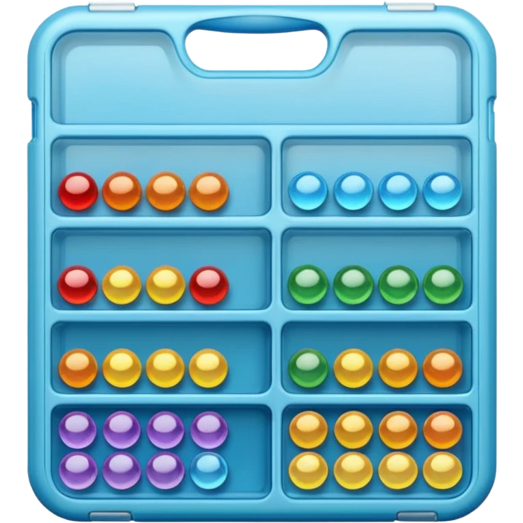 Clear bead organizer emoji