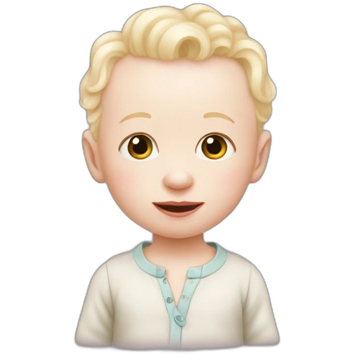 Bébé albinos emoji