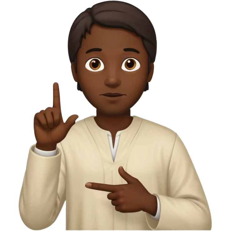 너를 가르키는 예수님 emoji