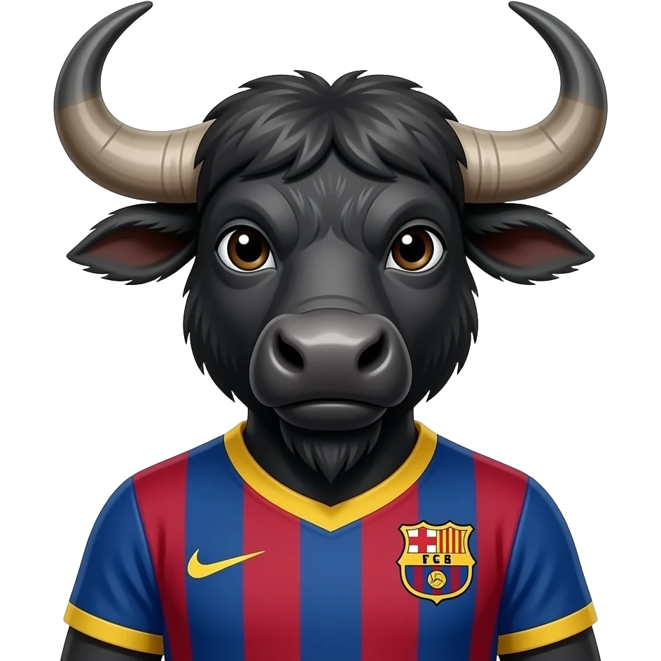 Haz un Bufalo con forma de persona con la camiseta de la Vinotinto emoji