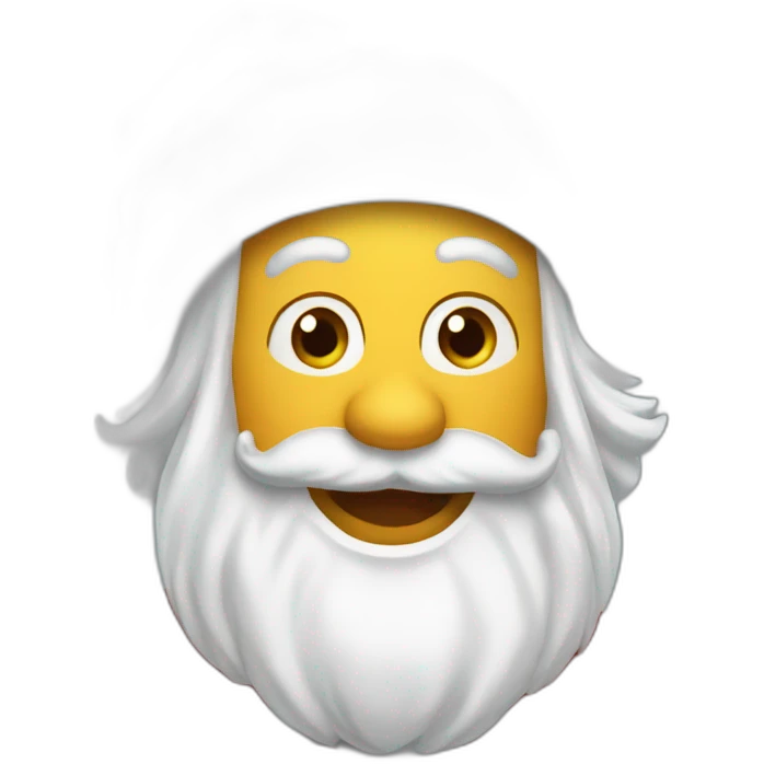 supper happy santa only face emoji
