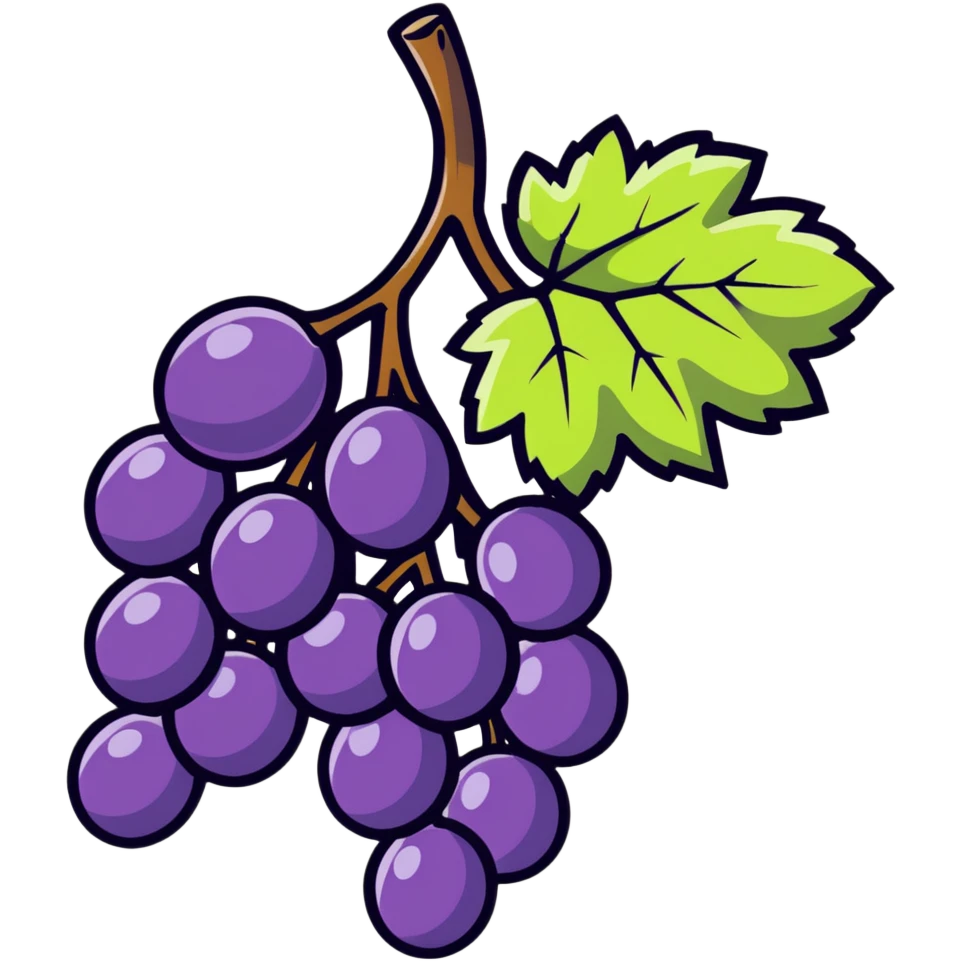 a single grape emoji