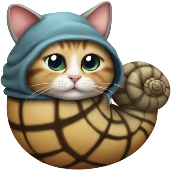 cat in a snail costume emoji