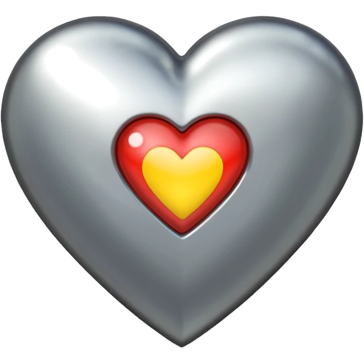 Chrome heart emoji