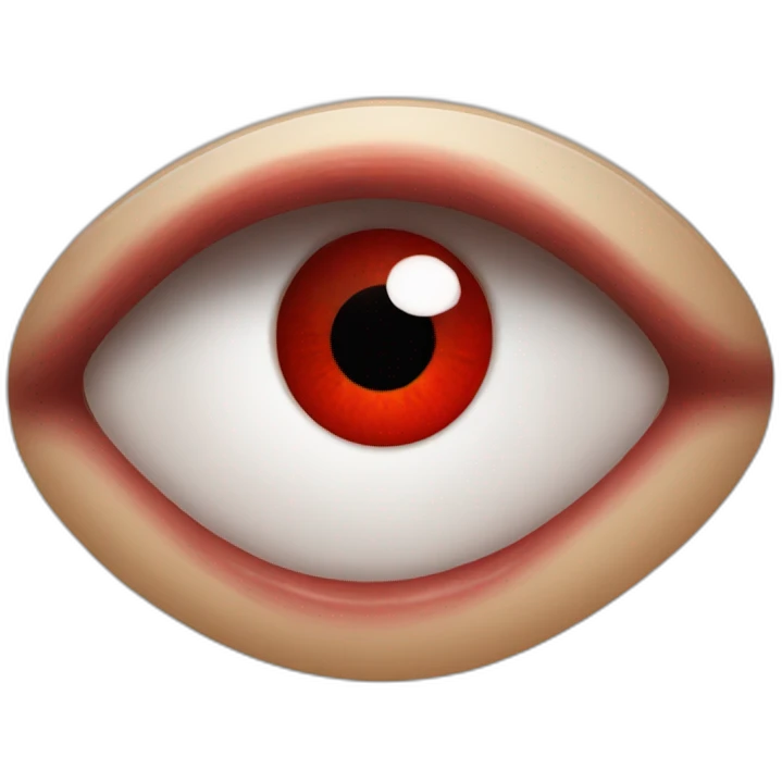 bloodshot eye emoji