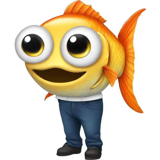 Fish with pants emoji