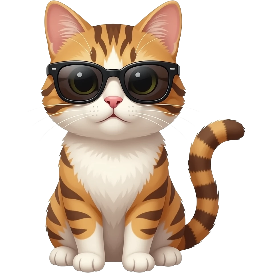 Cat wearing sunglasses emoji