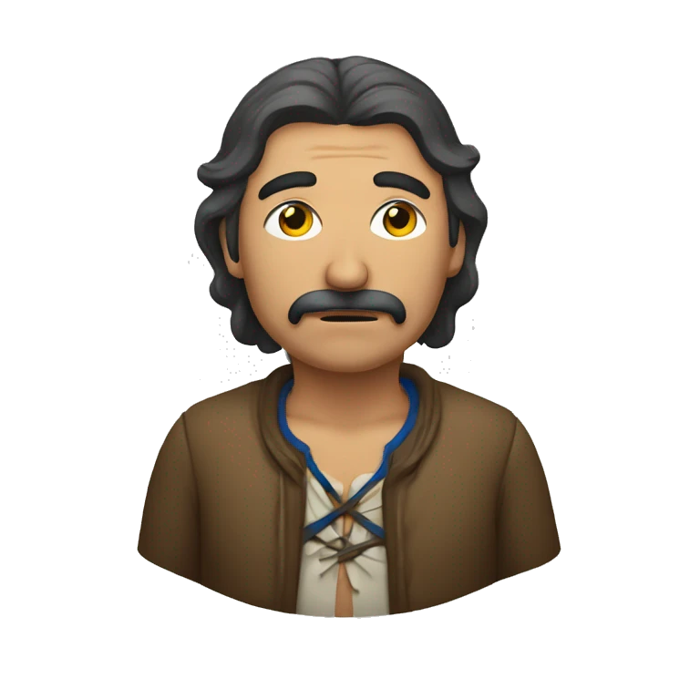 Homme métis qui pleure emoji