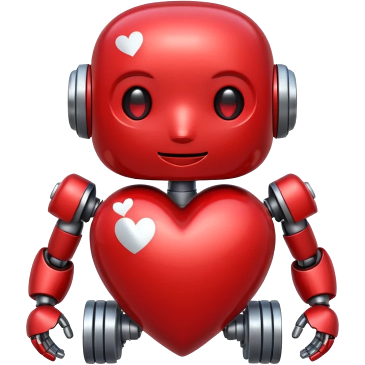 bot with heart emoji