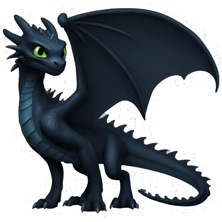 Night Fury dragon emoji