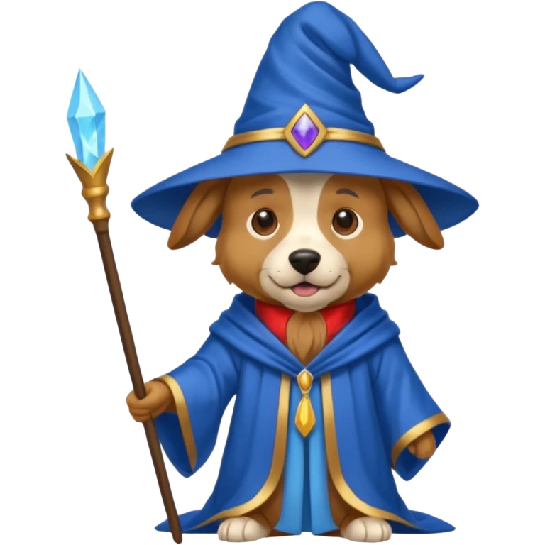 Dog wizard emoji