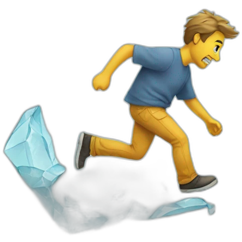 walking on broken glass emoji