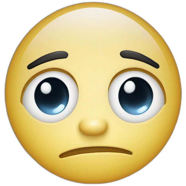 a saluting face with a single tear emoji