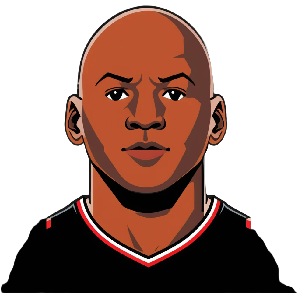 Michael Jordan basketball icon half body portrait emoji