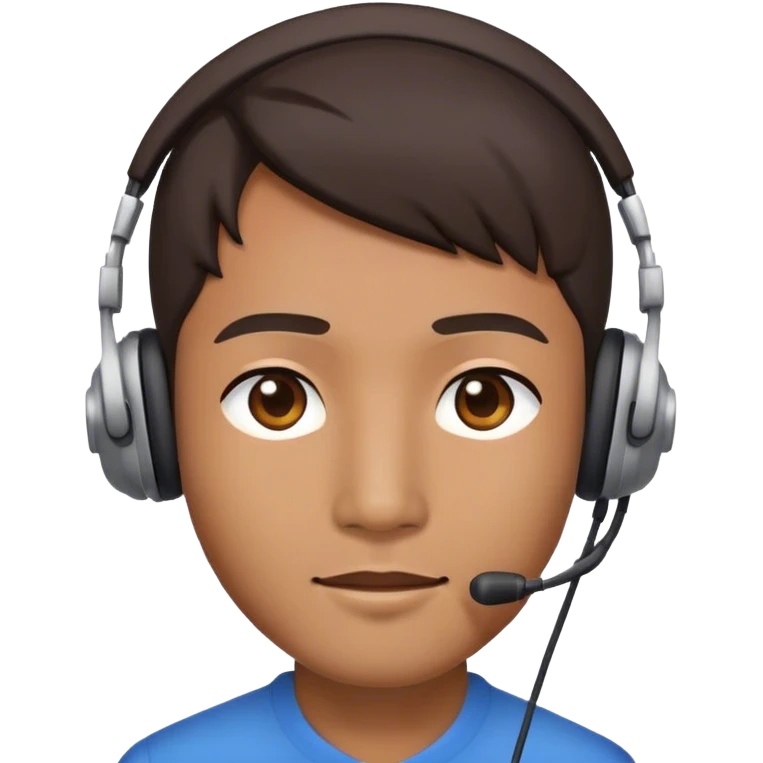 asian male wearsheadset emoji