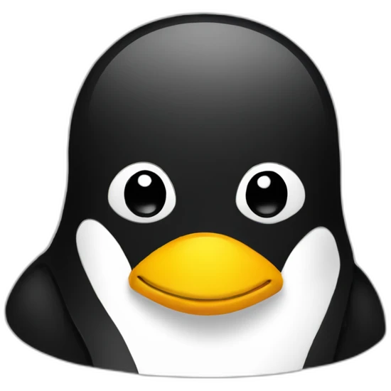 linux tux emoji