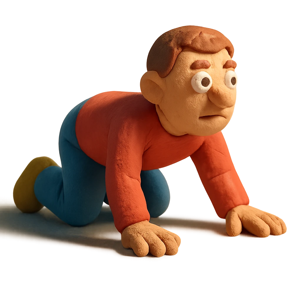 person crawling emoji