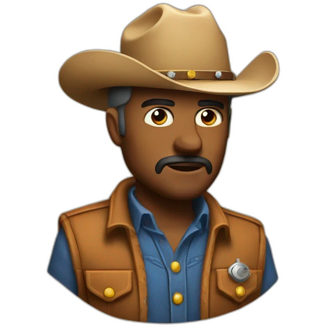thinking cowboy emoji