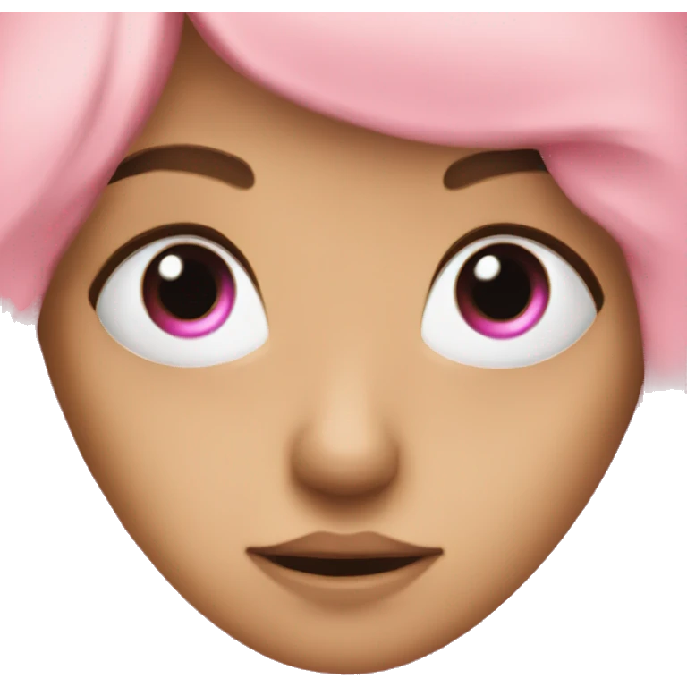 Pink axolot cute eyes  emoji