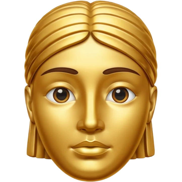 golden statue head emoji