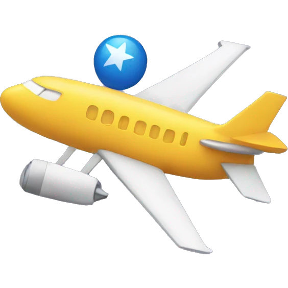 Star and plane emoji