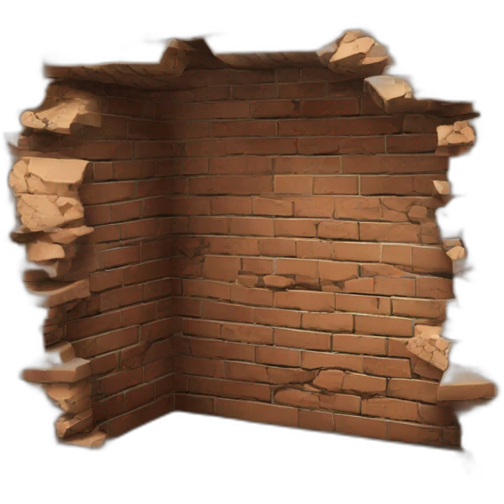 broken brick walls emoji