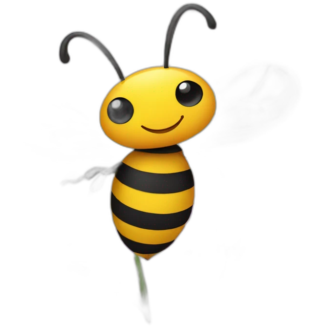 Bee on a flower emoji