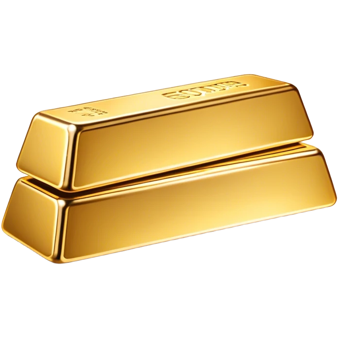 Cinematic Realistic Gold Bar, Radiant and brilliant, with smooth, polished golden bars reflecting the light in stunning highlights. The soft, warm glow of the metal exudes luxury and elegance, catching every glimmer in the surrounding environment. Soft glowing outline, capturing the essence of wealth and timeless beauty in gleaming gold. emoji