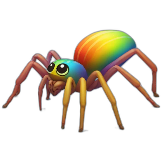 Rainbow Spider Full Body emoji
