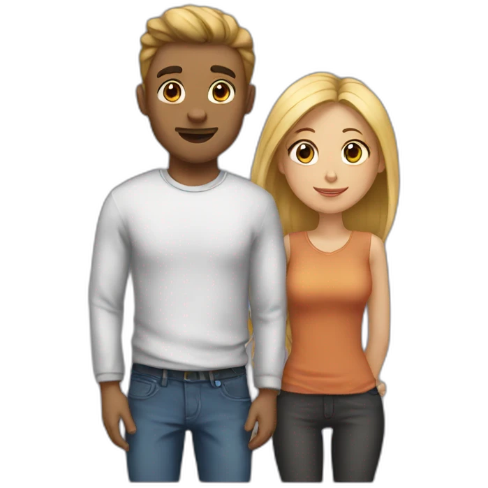 Girlfriend and boyfriend  emoji