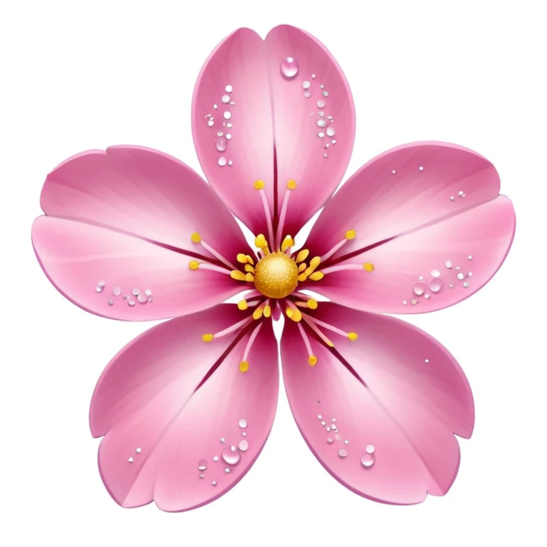 sakura flower with glitter effect emoji