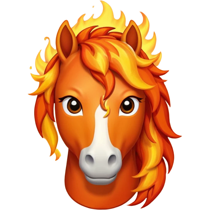 Happy fire horse emoji sad fire horse emoji worried fire horse emoji emoji