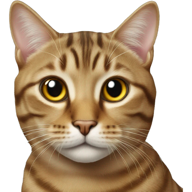 Realistic tabby cat emoji