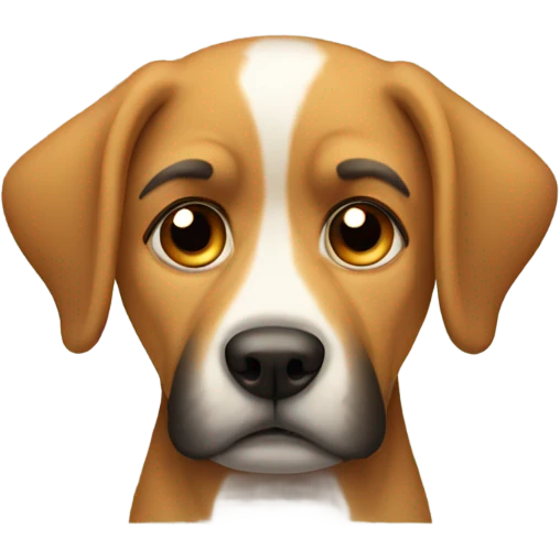 sad dog emoji