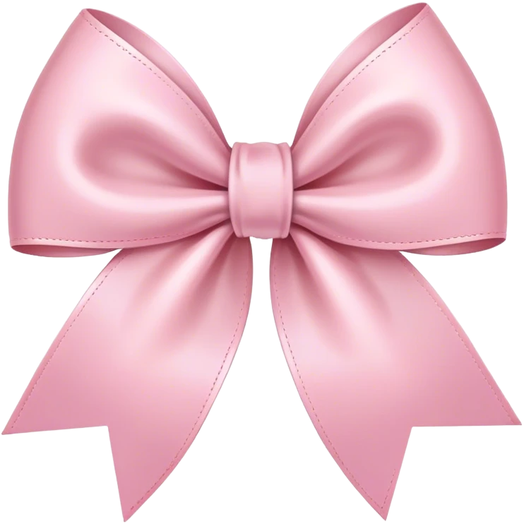 light pink ribbon bow emoji