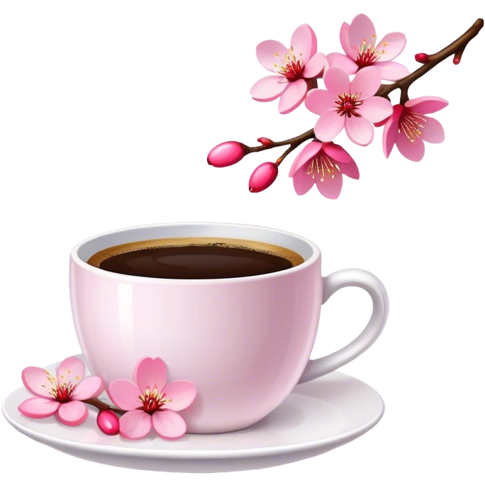 cherry-blossom-coffee emoji